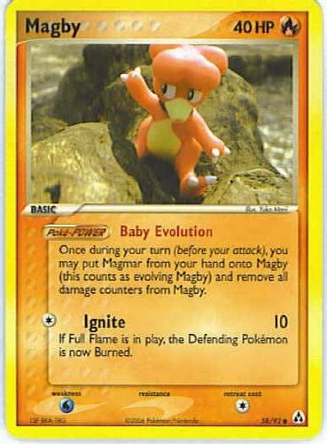 Amazon Pokemon Magby Ex Legend Maker Reverse Holofoil