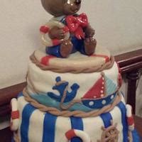 Sailor Teddy Bear Decorated Cake By Dulciriela Gisela Cakesdecor