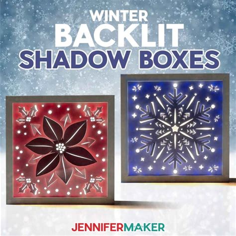 Winter Backlit Shadow Box Diy 3d Lighted Scene Jennifer Maker