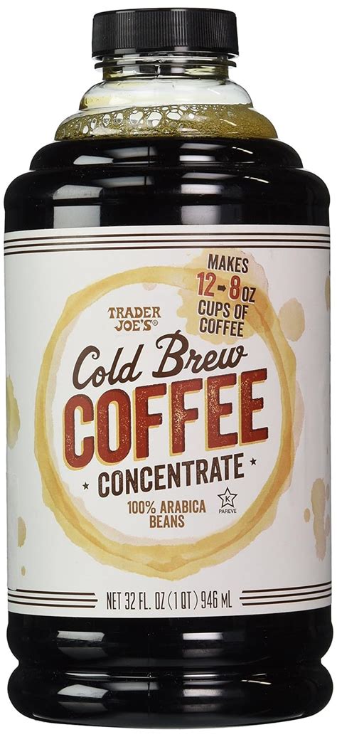 Trader Joes Cold Brew Coffee Concentrate 100 Arabica Beans 32 Fl Oz