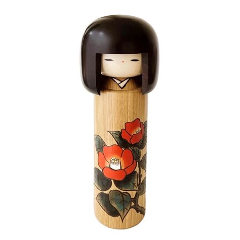 Cherry Blossom Kimono Kokeshi Doll