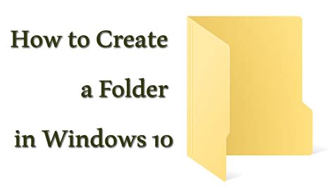 How To Create A New Folder In Windows Youtube