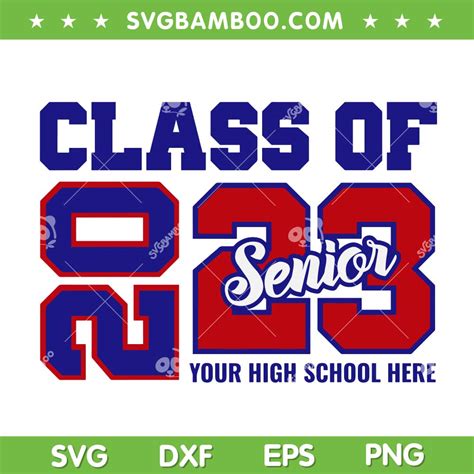 Class Of 2023 Senior SVG PNG