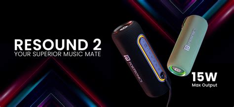 Portronics Introduces Resound Portable W Speaker With Rgb Lights