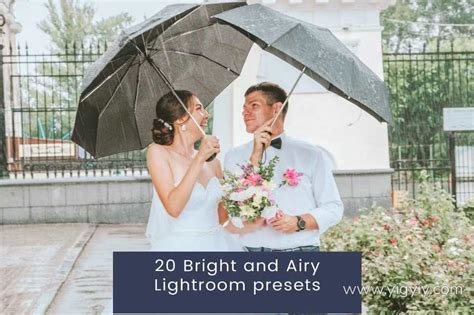 明亮通透婚礼人像Lightroom预设 20 Bright and Airy Lightroom presets 易光易影