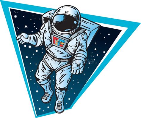 Astronauta Que Flota En Espacio Ilustración Del Vector Ilustración De Futurista Estrella 6222801