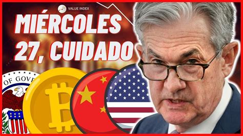 Que HarÁ La Fed Hoy Con Bitcoin🚨 Criptomonedas Y El Sp500 La Fed Sube