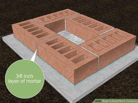 How To Build Brick Columns With Pictures Wikihow