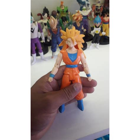 Boneco Dragon Ball Goku SSJ3 Articulado Shopee Brasil