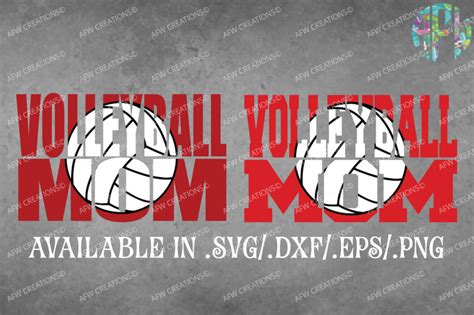 Volleyball Mom Svg Dxf Eps Cut File By Afw Designs Thehungryjpeg