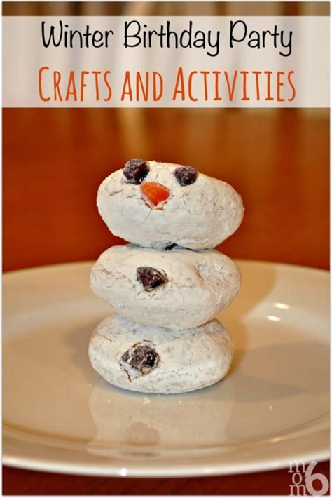 Great Winter Birthday Party Ideas Snowmen And Sledding Party Momof6