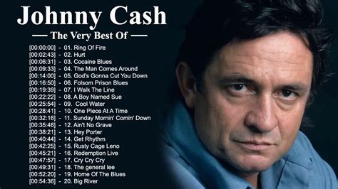 Johnny Cash Greatest Hits 2021 Johnny Cash Best Songs Johnny Cash Full Album Youtube