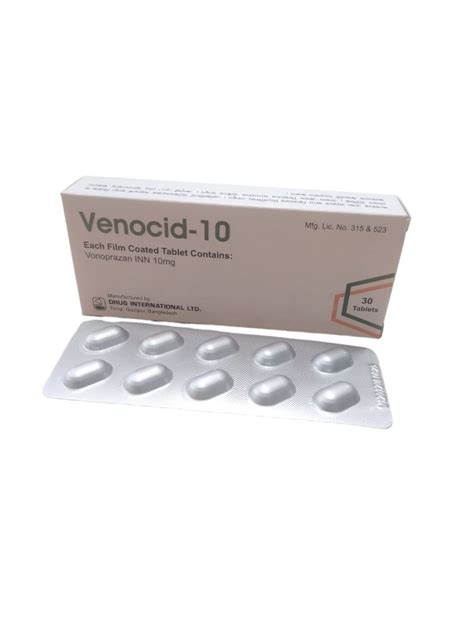 Venocid 10mg Tablet Arogga Online Pharmacy