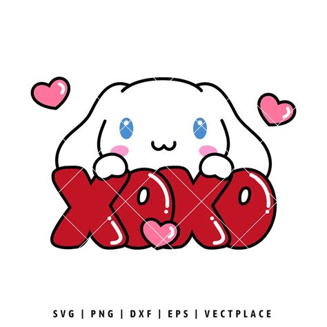 Cinnamoroll Xoxo Svg Valentines Day Svg Vectplace