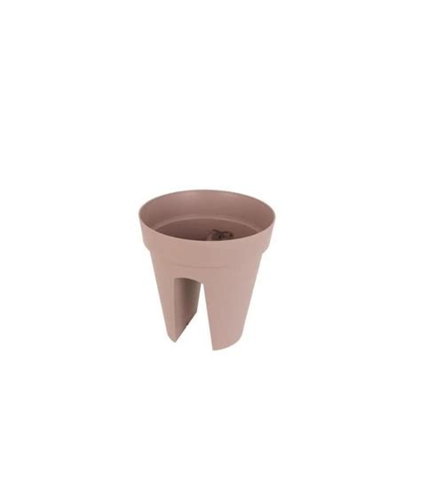 ARTEVASI Pot de fleurs pour balcon Capri Ø 30 x H 30 cm 10 L Gris