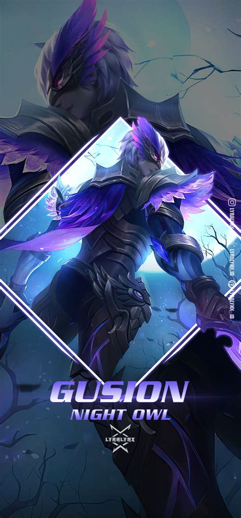 Gusion Night Owl In 2021 Mobile Legend Wallpaper Mobile Legends