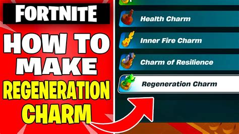 How To Make Rare Regeneration Charm In Lego Fortnite YouTube