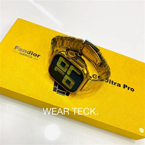 G9 Ultra Pro Smart Watch Fendior Golden Edition 3 Pairs Of Straps