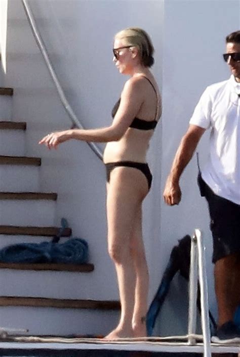 Charlize Theron Showed A Tight Ass In A Bikini While Relaxing On A Yacht The Fappening