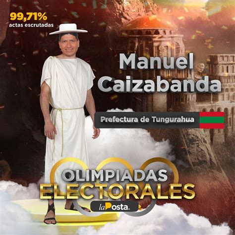 La Posta on Twitter OlimpiadasElectorales l Manuel Caizabanda podría