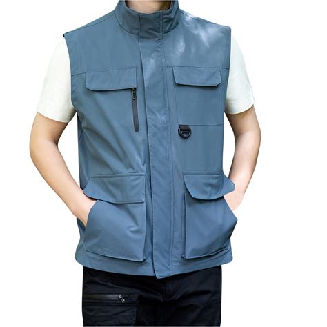 Savings Clearance 2024 Funicet Men Utility Vest Travel Safari Vest