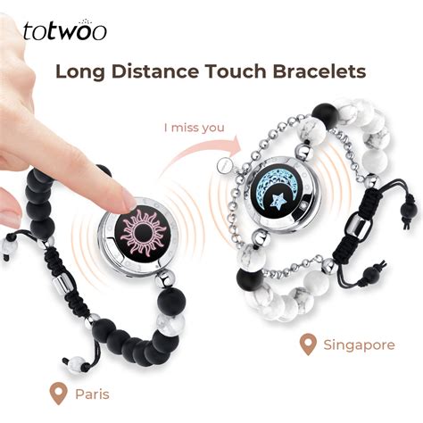 Totwoo Vibration Light Up Bracelets For Couple Promise Couple