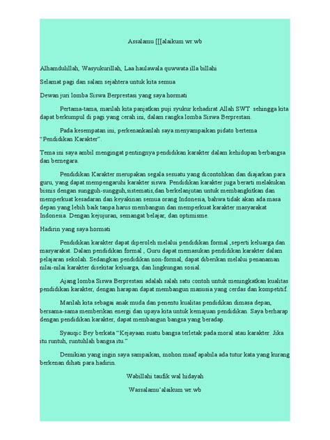 Pidato Bhs Indonesia Pdf