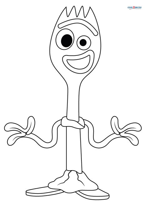 Coloriages Forky Coloriages Gratuits à Imprimer