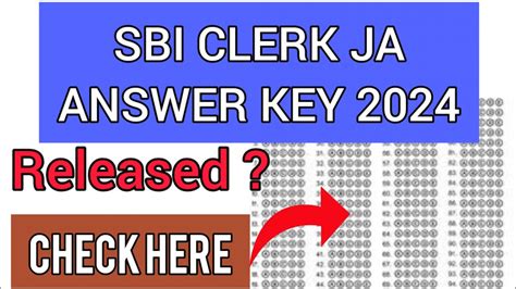 SBI CLERK Answer Key 2024 How To Check SBI CLERK Answer Key 2024