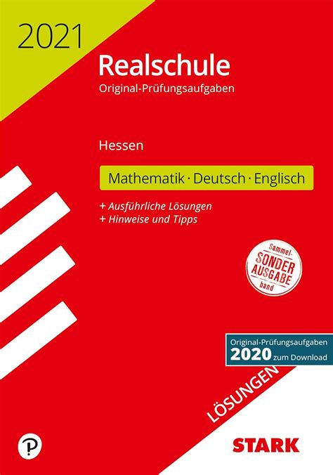 STARK Lösungen zu Original Prüfungen Realschule 2021 Mathematik