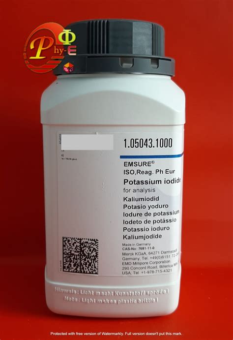 Jual Potassium Iodide Merck KI Pro Analisis Ecer Per Gram Kota Malang