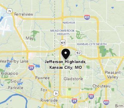 Where Is Jefferson Highlands Kansas City Nbhd Missouri See Area Map