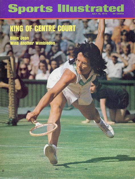 Usa Billie Jean King, 1973 Wimbledon Sports Illustrated Cover by Sports ...