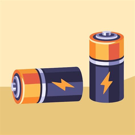 Batterie Vektor Illustration Flaches Design Elektrische Energie