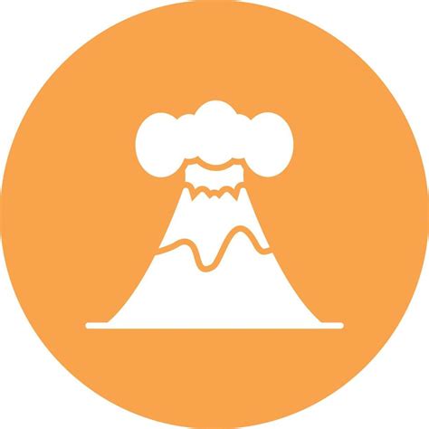 Volcano Glyph Circle Multicolor Vector Art At Vecteezy