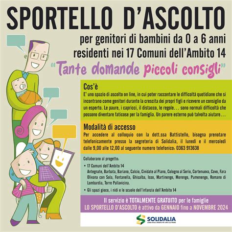 SPORTELLO D ASCOLTO Comune Di Fara Olivana Con Sola