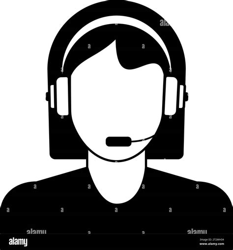 Call Center Support Operator Icon Stock Vector Image And Art Alamy