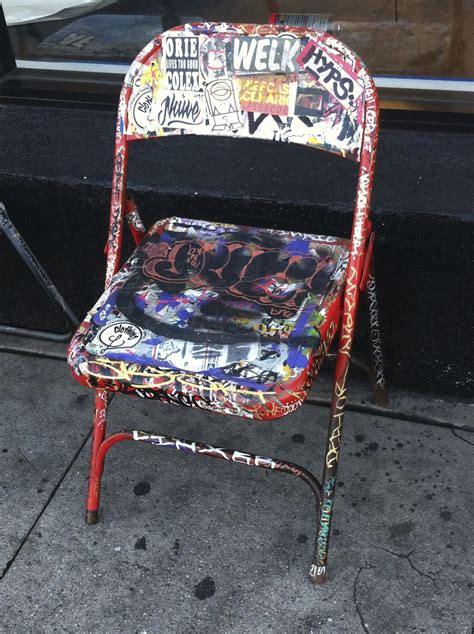 Chair Graffiti Art Graffiti Furniture Funky Furniture Art Chair