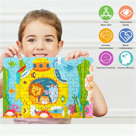 Set 2 Puzzle Uri Pentru Copii Ronyes 3 Ani 60 Piese EMAG Ro