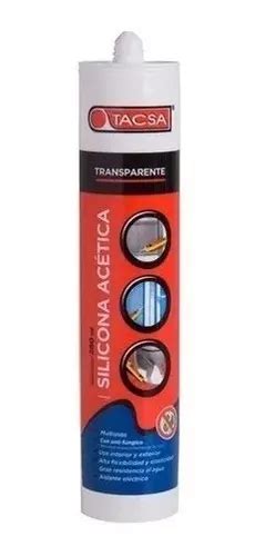 Cartucho Silicona Ac Tica Transparente Sellador Ml X Ud Cuotas