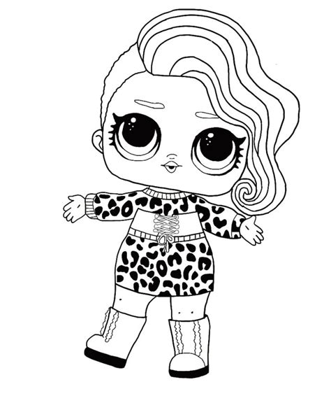 LOL Dolls Winter Disco Coloring Pages