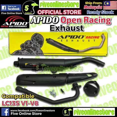 Apido Open Racing Exhaust Pipe Yamaha Lc V To V Lc S S Srl