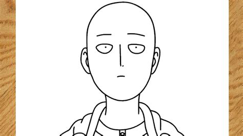 How To Draw Saitama Step By Step One Punch Man Youtube