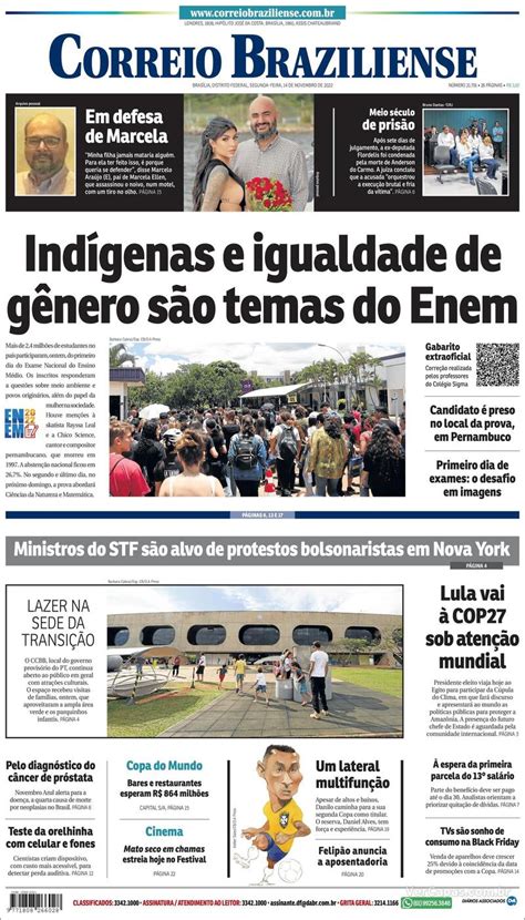 Capa Correio Braziliense Ter A De Outubro De