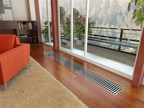 Водяные внутрипольные конвекторы