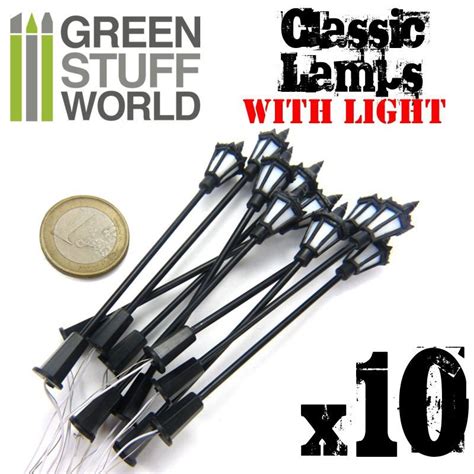 Аксессуары Green Stuff World Hobby Accesories Lighting Products 10x Classic Lamps