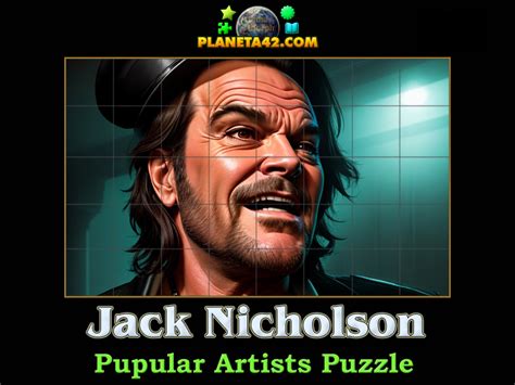 Jack Nicholson Puzzle Artists Learning Game