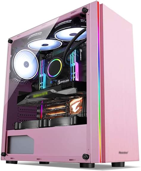 Gaming Case, Mid-Tower ATX/M-ATX/M-ITX PC Gaming Computer Case,Acrylic ...