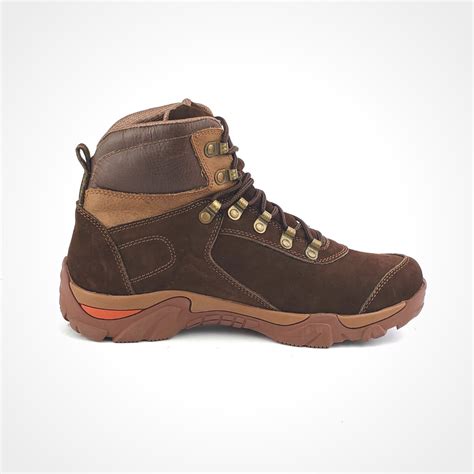 Bota Deportiva Hombre Cuero Hidrofugado Cafe Taba T V Outdoors