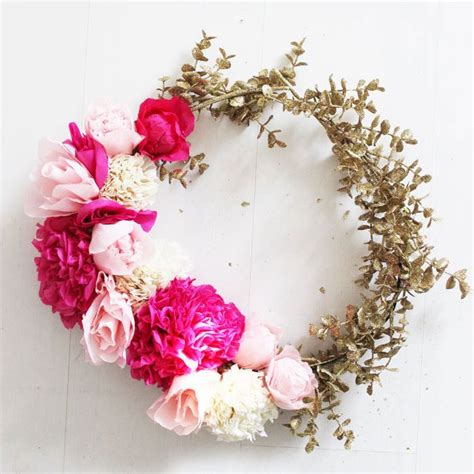 How To Make Your Own Paper Flower Wreath Best Flower Site